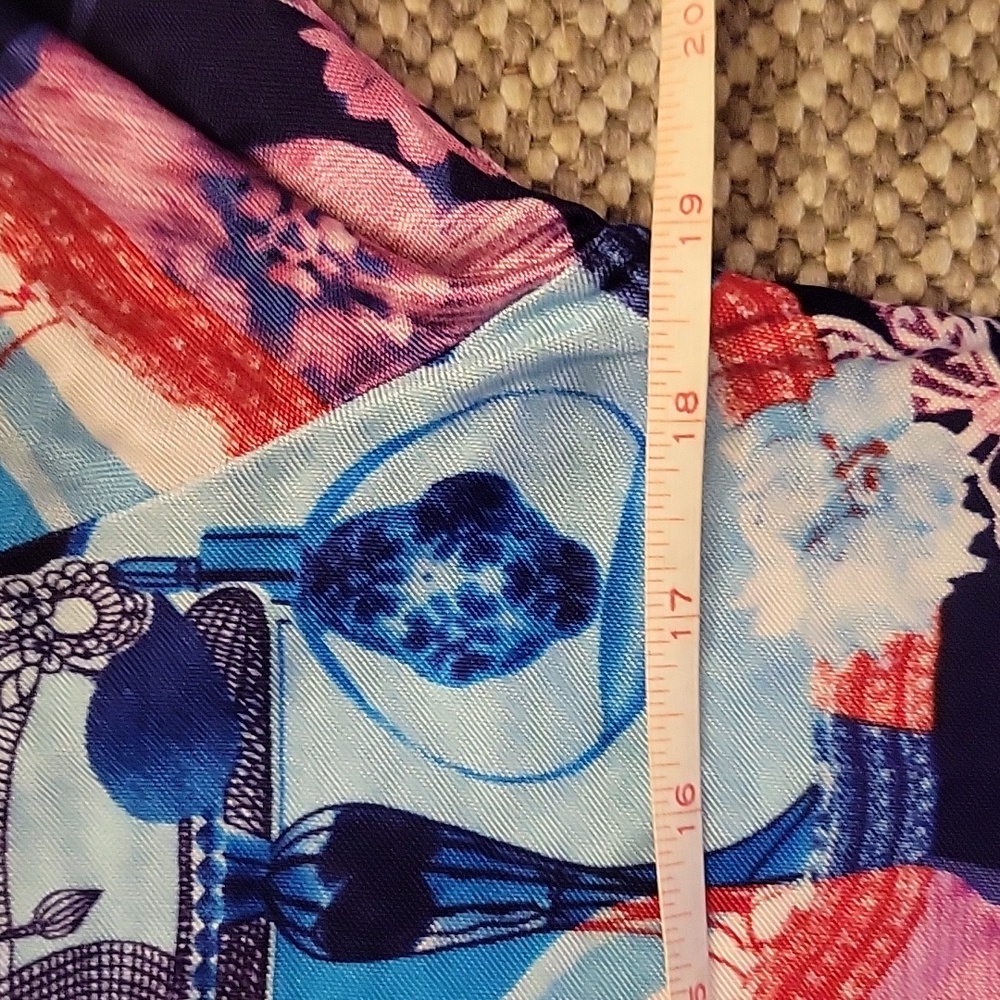 Vibrant Blue and Pink Patterned Dress by Custo Barcelona size 2 - Picture 10 of 11